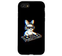DJ Bunny Glitch Art Cuffie Giradischi Musica Design Custodia per iPhone SE (2020) / 7/8