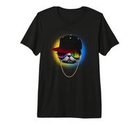 DJ Cat And Music Funny Cute Kitten Cats Lovers Maglietta Premium