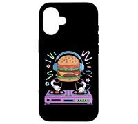 Dj Cibo Mix Divertente Burger Custodia per iPhone 16