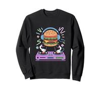 Dj Cibo Mix Divertente Burger Felpa