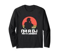 DJ Deejay Funny I'm A DJ Not A Jukebox retrò Maglia a Manica