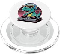 DJ Dino Funny Music Lover Dinosauro Giradischi Vibes PopSockets PopGrip per MagSafe