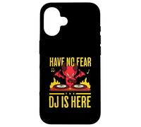DJ DJane Diavoletto Halloween Have No Fear The DJ Is Here Custodia per iPhone 16