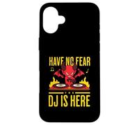 DJ DJane Diavoletto Halloween Have No Fear The DJ Is Here Custodia per iPhone 16 Plus