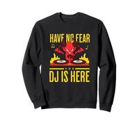 DJ DJane Diavoletto Halloween Have No Fear The DJ Is Here Felpa