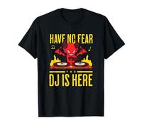 DJ DJane Diavoletto Halloween Have No Fear The DJ Is Here Maglietta