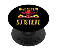 DJ DJane Diavoletto Halloween Have No Fear The DJ Is Here PopSockets PopGrip Adesivo