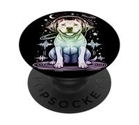 DJ Dog Pitbull Cuffie per amanti della musica EDM Techno PopSockets PopGrip Adesivo