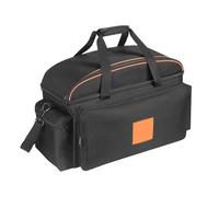 DJ Equipment Gig Bag - Cable Storage Organizer Case, Padded Detachable Bottom, Modular Divider Compartments | Sound Hardware Transport, Musician Travel, Studio Setup, Live Performance Utility, Mixing