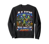 DJ Extraterrestre Corsa Rave Divertente Alien Bootleg Felpa