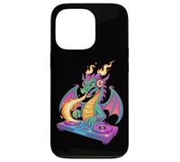 Dj Fiaba Drago Magico Fiamme Musicali Custodia per iPhone 13 Pro
