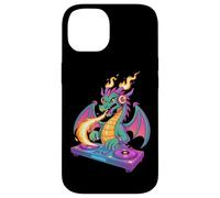 Dj Fiaba Drago Magico Fiamme Musicali Custodia per iPhone 14
