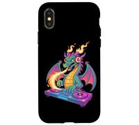 Dj Fiaba Drago Magico Fiamme Musicali Custodia per iPhone X/XS