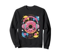 Dj Food Ciambella Con Cuffie E Vinili Felpa