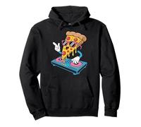 Dj Food Pizza Party Music Vibes Felpa con Cappuccio