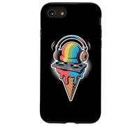 Dj Gelato Musica Arcobaleno Cuffie Custodia per iPhone SE (2020) / 7/8