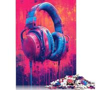 DJ Headphones Jigsaw Puzzle Impossible 1000 Pezzi Decorazione Per La Casa. Giochi Rilassamento E Intelligence Per Adulti E Bambini Da 12 Anni 1000pcs (40x28cm)