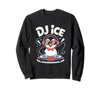 Dj Ice Pinguino Dj Animale Divertente Felpa