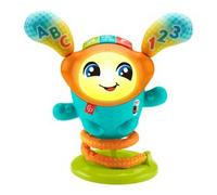 Fisher-price - dj nino salterino, edizione multilingue, giocattolo musicale interattivo ed educativo con luci, suoni e azione saltellante motorizzata, giocattolo, 9-36 mesi, hjp91