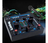 Dj Pa Disco Sala Party 2-Kanal Mixer USB MP3 Microfono Linea Grande Luce