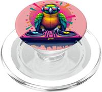 DJ Parrot in stile pop art retrò PopSockets PopGrip per MagSafe