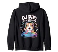 Dj Pip Beats Burrow Piccolo Divertimento Musicale Felpa con Cappuccio