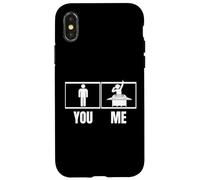 DJ Proud Funny Men Disc Jockey Custodia per iPhone X/XS