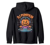 DJ Pumpkin Halloween Mix Zucca Maestro Felpa con Cappuccio