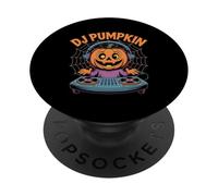 DJ Pumpkin Halloween Mix Zucca Maestro PopSockets PopGrip Adesivo