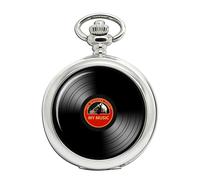 Dj Record Rosso Etichetta Orologio da Tasca