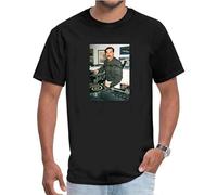 DJ Saddam Hussein - Shirt 35 Technics 1200 Iraq House EDM Hip Hop Pullover Men's Crewneck T-Shirt Short Sleeve Top Unisex Pure Cotton Tee Black M
