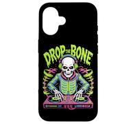 DJ Scheletro Halloween Drop The Bone Party Custodia per iPhone 16