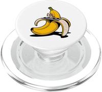 DJ Scimmia sulla banana - Divertente motivo musicale per i fan di Techno PopSockets PopGrip per MagSafe