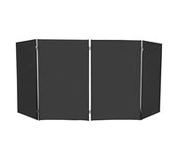 DJ Screen 4 segmenti DJ pieghevole Booth Panels travestimento per DJ Pult pieghevole e mobile DJ Stand (nero)