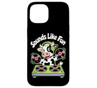 Dj Sounds Like Fun Mucca Amici Custodia per iPhone 15