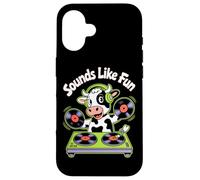Dj Sounds Like Fun Mucca Amici Custodia per iPhone 16