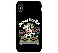 Dj Sounds Like Fun Mucca Amici Custodia per iPhone X/XS