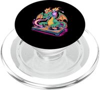 Dj Sparky Dragone Favola Musica Fiamme PopSockets PopGrip per MagSafe