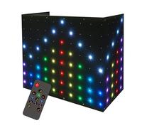 DJ Stage Light Pro 1 x 2,1 m LED Motion Drape Facciata - Luci ritmiche attivate dal suono con telecomando, oltre 80 programmi musicali e 70 effetti di movimento per cabine DJ, palchi, matrimoni