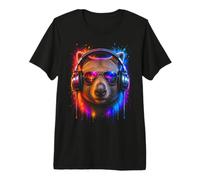DJ Techno House Electro Minimal Goa Trance Disc Jockey DnB DJ Maglietta Premium