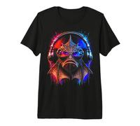 DJ Techno House Electro Minimal Goa Trance Disc Jockey DnB DJ Maglietta Premium