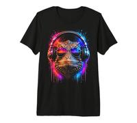 DJ Techno House Electro Minimal Goa Trance Disc Jockey DnB DJ Maglietta Premium