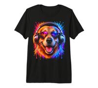 DJ Techno House Electro Minimal Goa Trance Disc Jockey DnB DJ Maglietta Premium