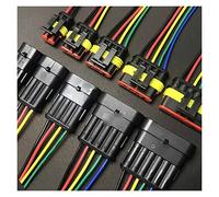 Dj7021-1.5 Compatible With connettore cablaggio Compatible With auto 2/3/4/5/6 pin Adattatore Compatible With cavo moto Lunghezza filo impermeabile 15 cm(1p strip line,5sets)