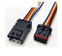 Dj7028-1.2 Connettore Compatible With cablaggio specchietto retrovisore Compatible With auto 2/3/4/Pin Sensore Presa piccola impermeabile Mx19004s51 Lunghezza filo 15 cm(4p strip line,1sets)