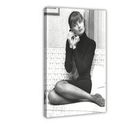 DJAGBW Paulina Porizkova - Poster su tela, decorazione artistica da parete per soggiorno, camera da letto, 60 x 90 cm