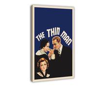 DJAGBW Poster su tela con immagine di The Thin Man, decorazione artistica da parete per soggiorno, camera da letto, 30 x 45 cm