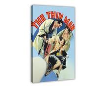 DJAGBW Poster su tela con immagine di The Thin Man, decorazione artistica da parete per soggiorno, camera da letto, 30 x 45 cm