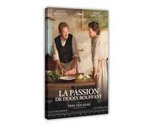 DJAGBW Poster su tela con scritta "The Taste of Things", decorazione artistica da parete per soggiorno, camera da letto, 60 x 90 cm