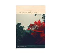 DJAGBW The Thin Red Line - Poster su tela, decorazione artistica da parete per soggiorno, camera da letto, 40 x 60 cm